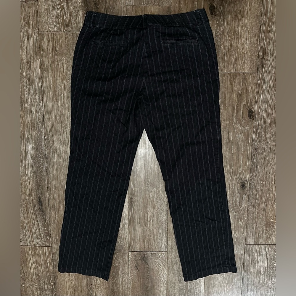 Dockers Charcoal Pinstripe Trousers - Picture 3 of 4